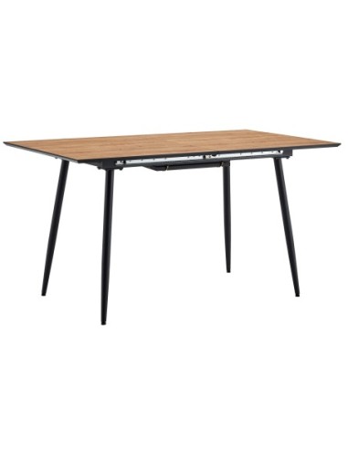 Mesa Comedor Extensible Artic 140 - 180 X 80 Cm Oak / Negro