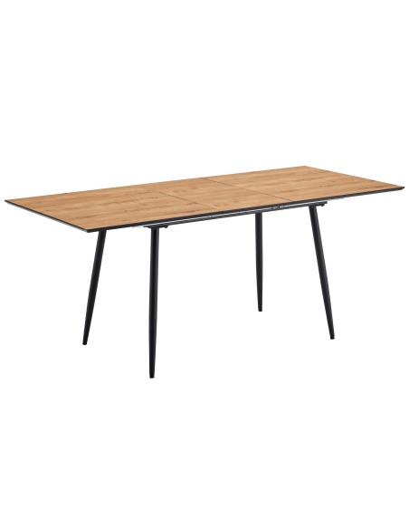 Mesa Comedor Extensible Artic 140 - 180 X 80 Cm Oak / Negro