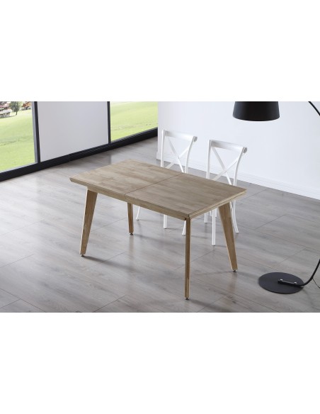 Mesa Comedor Extensible Genova 140 - 180 X 80 Cm Madera Roble Honey