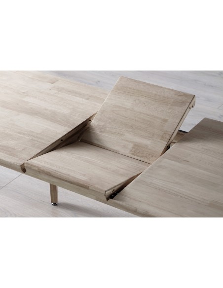 Mesa Comedor Extensible Genova 140 - 180 X 80 Cm Madera Roble Honey