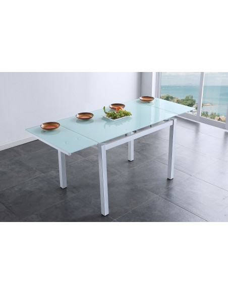Mesa Comedor Extensible MiláN 110 - 170 X 70 Cm Blanco