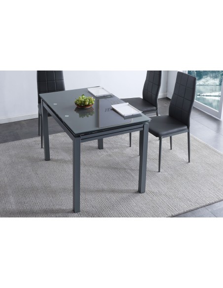 Mesa Comedor Extensible MiláN 110 - 170 X 70 Cm Gris