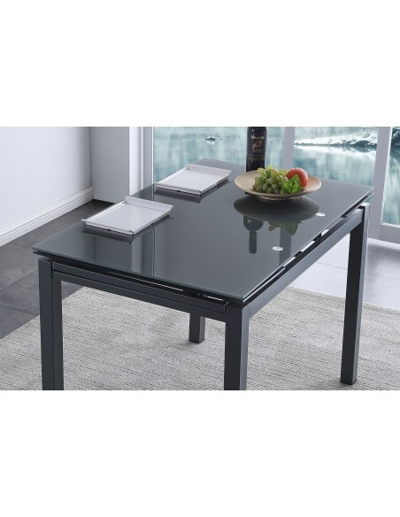 Mesa Comedor Extensible MiláN 110 - 170 X 70 Cm Gris