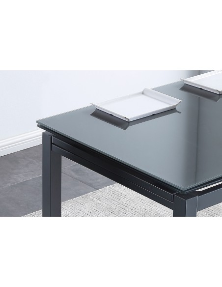 Mesa Comedor Extensible MiláN 110 - 170 X 70 Cm Gris