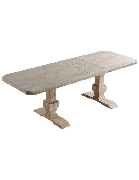 Mesa Comedor Extensible Versalles 160 - 200 - 240 X 90 Cm  Madera Roble Nordish
