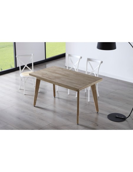 Mesa Comedor Fija Genova 150 X 90 Cm  Madera Roble Honey