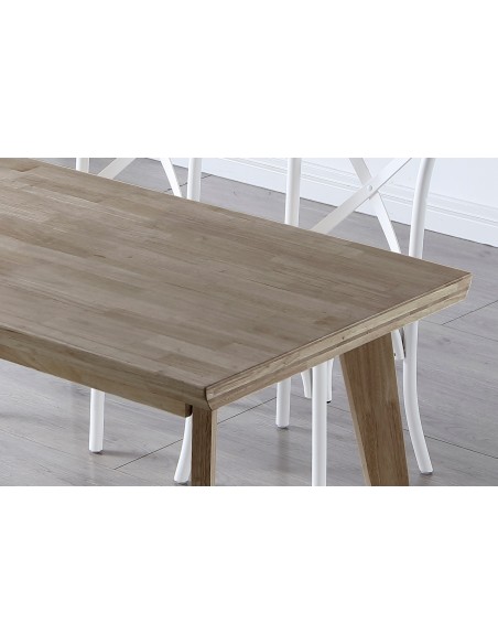 Mesa Comedor Fija Genova 150 X 90 Cm  Madera Roble Honey