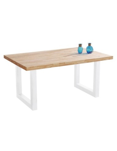 Mesa Comedor Fija Loft  160 X 100 Cm  Roble Nordish / Blanco