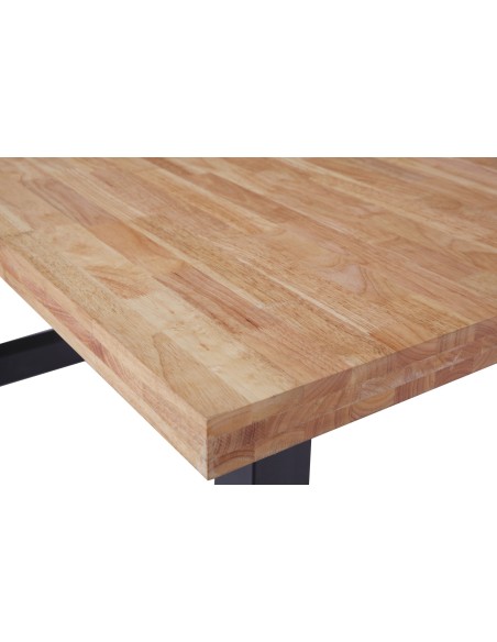 Mesa Comedor Fija Loft 160 X 100 Cm  Roble Nordish / Negro