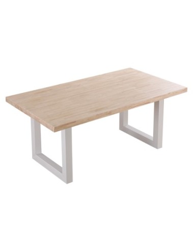 Mesa Comedor Fija Loft 180 X 100 Cm Roble Nordish / Blanco