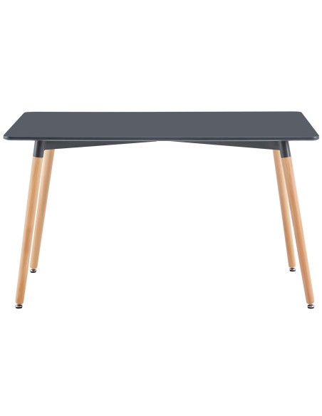 Mesa Comedor Fija Nordika 120 X 80 Cm Gris / Haya