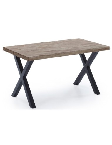 Mesa Comedor Fija X-Loft 140 X 80 Cm  Roble American / Negro