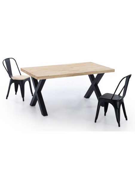 Mesa Comedor Fija X-Loft 160 X 90 Cm  Roble / Negro