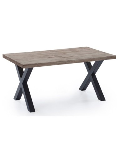 Mesa Comedor Fija X-Loft 160 X 90 Cm  Roble American / Negro