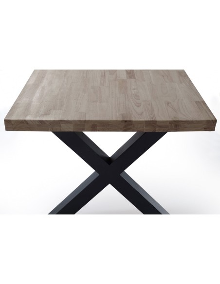 Mesa Comedor Fija X-Loft 160 X 90 Cm  Roble American / Negro
