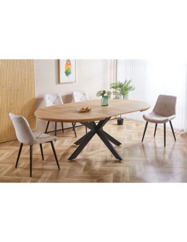 Mesa Comedor Redonda Extensible Cross...