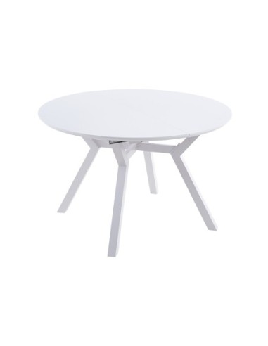 Mesa Comedor Redonda Extensible Delta 120 - 160 Cm Blanco