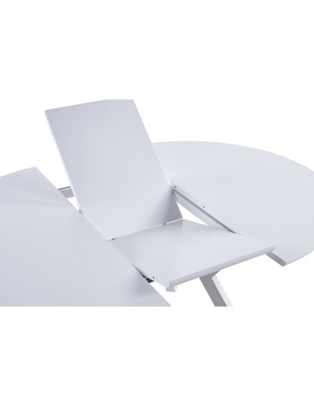 Mesa Comedor Redonda Extensible Delta 120 - 160 Cm Blanco