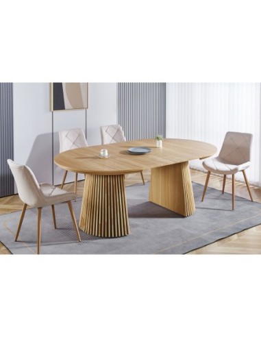 Mesa Comedor Redonda Extensible Keanu...