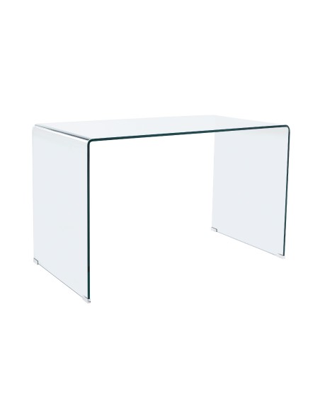 Mesa De Estudio Note 120 X 70 Cm  Cristal Transparente