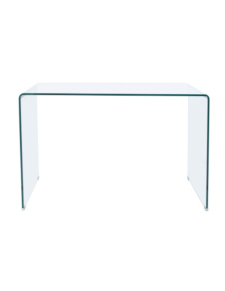 Mesa De Estudio Note 120 X 70 Cm  Cristal Transparente