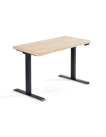 Mesa Escritorio / Despacho Motorizada Elevable Stand 140 X 70 Cm Nordish / Negro