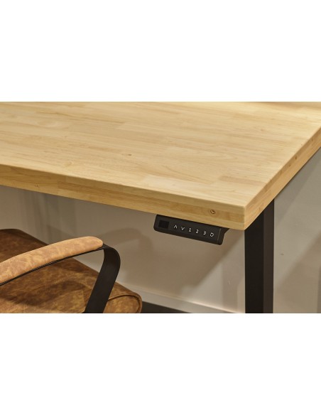 Mesa Escritorio / Despacho Motorizada Elevable Stand 140 X 70 Cm Nordish / Negro