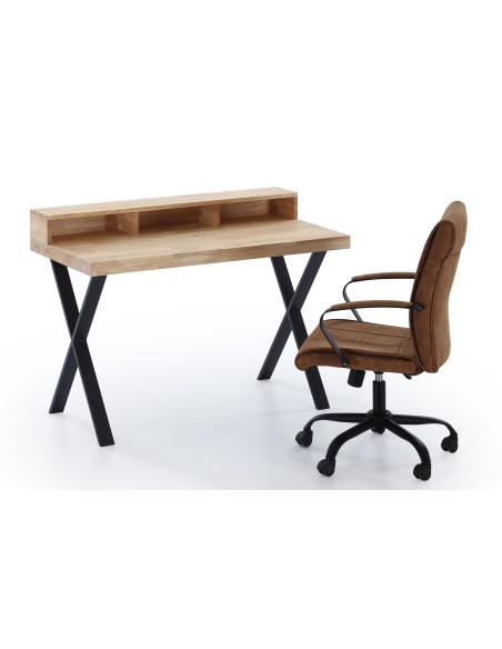 Mesa Estudio X-Loft 120 X 60 Cm Roble Nordish / Negro