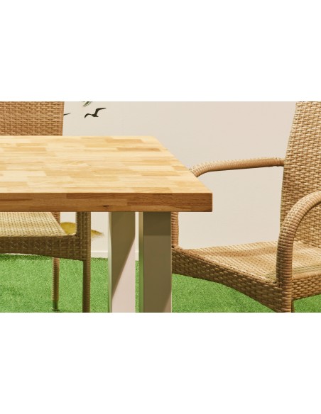 Mesa Exterior / Terraza Loft Outdoor 160 X 100 Cm Nordish / Blanco