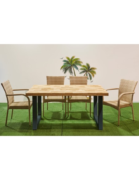 Mesa Exterior / Terraza Loft Outdoor 160 X 100 Cm Nordish / Grafito