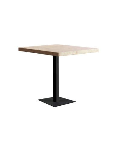 Mesa Moss 70 X 70 Cm  Roble Nordish / Negro