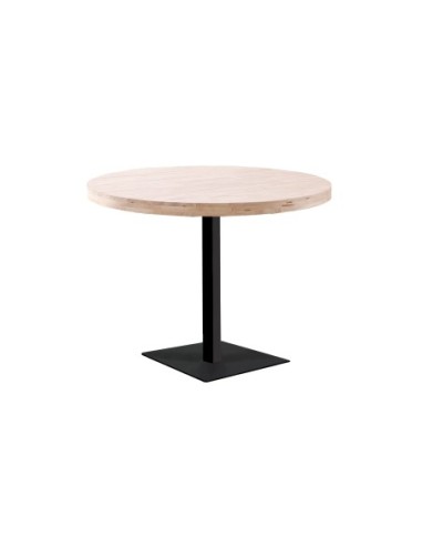 Mesa Moss Redonda D-110 Cm Roble Nordish / Negro