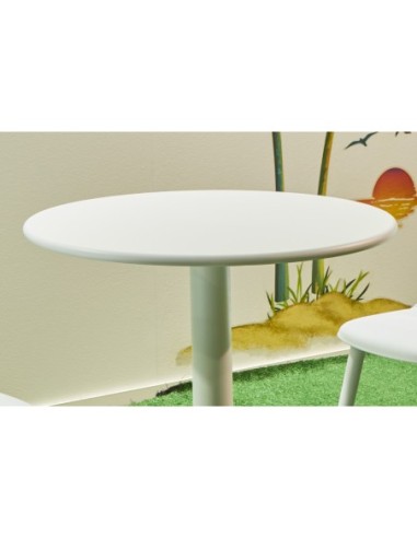 Mesa Redonda Gelato 70 Cm Blanco
