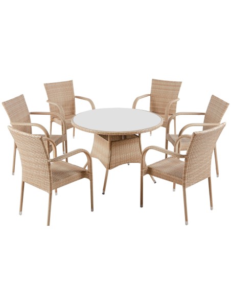 Mesa Redonda Terraza Boracay 105 Cm Rattan