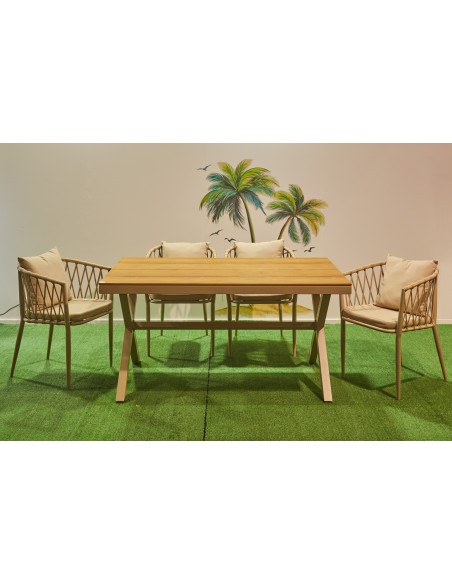 Mesa Terraza Tebas 150 X 90 Cm Arena