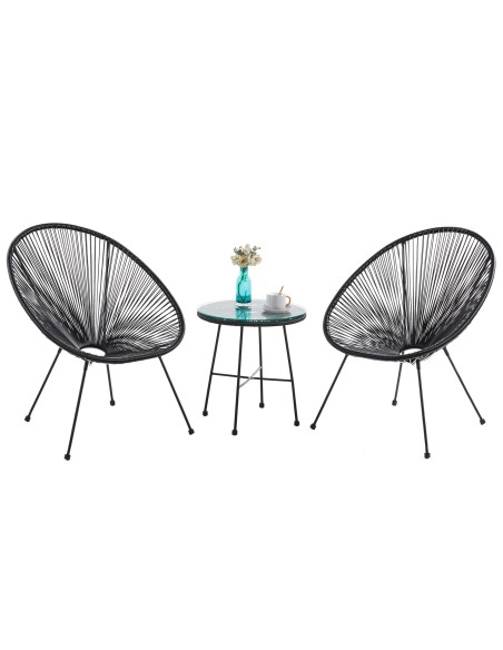 Mesita Acapulco 50 Cm Negro