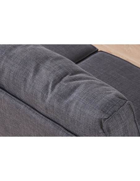 Modulo Con Respaldo 90 X 93 Cm Sofá Modular Mou Tejido Gris