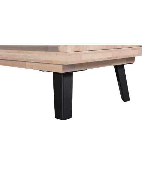 Mueble Tv Berg 180 X 40 Cm Roble Nordish / Negro