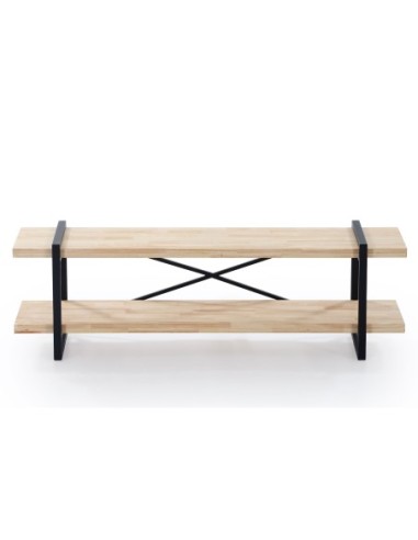 Mueble Tv Plank Roble Nordish / Negro