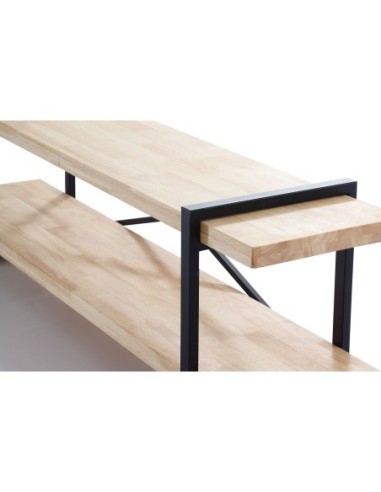 Mueble Tv Plank Roble Nordish / Negro