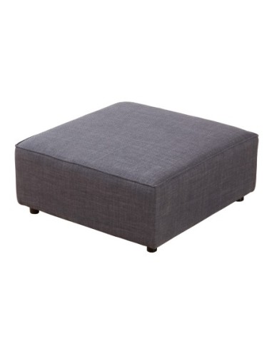 Puff 90 X 90 Cm Sofá Modular Mou Tejido Gris