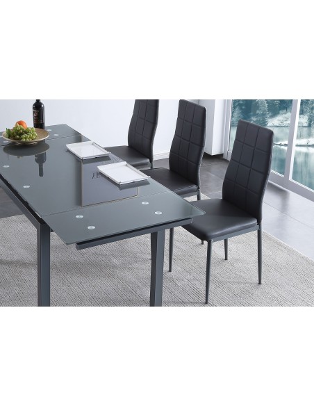 Silla Comedor Laia SíMil Piel  Gris