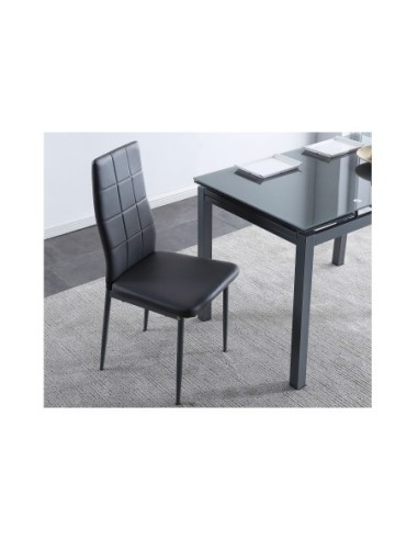 Silla Comedor Laia SíMil Piel  Gris