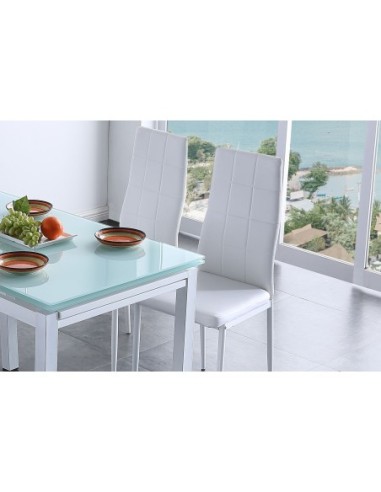 Silla Comedor Laia SíMil Piel Blanco