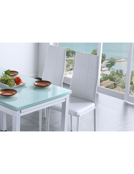 Silla Comedor Laia SíMil Piel Blanco