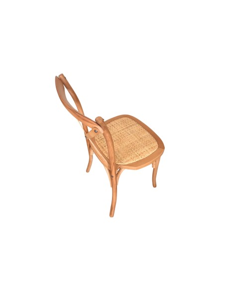 Silla Comedor Madera Provenza Natural Claro / Rattan