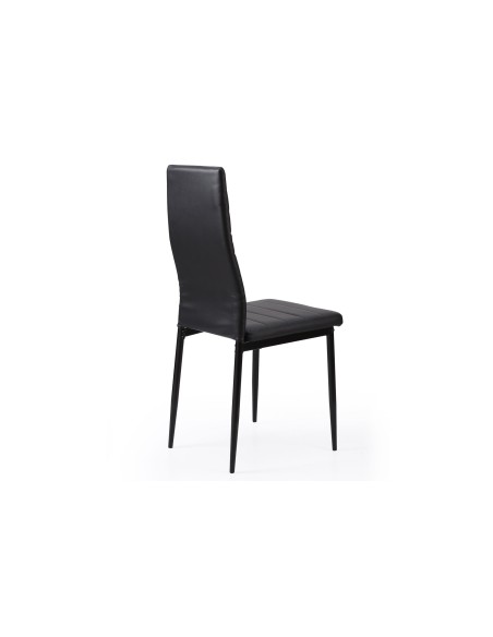 Silla Comedor Modelo Niza SíMil Piel Negro