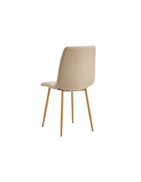 Silla Comedor Nails Tejido Beige / Oak