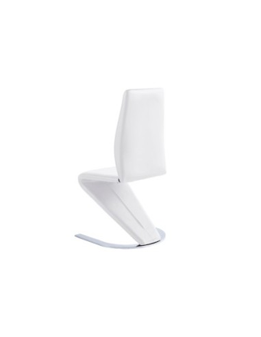 Silla Comedor Qatar Simil Piel Blanco