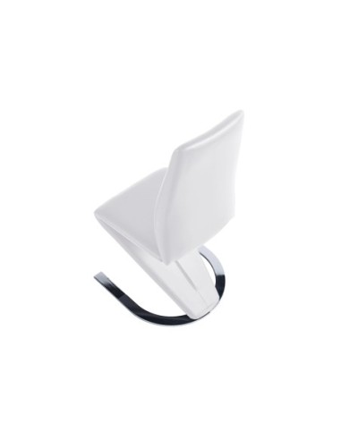 Silla Comedor Qatar Simil Piel Blanco